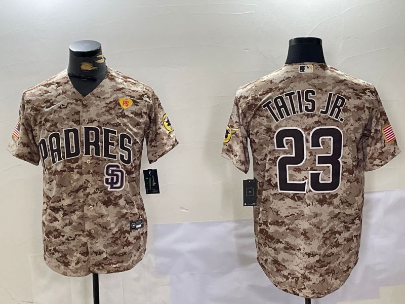 Men San Diego Padres #23 Tatis jr Camo Fashion 2024 Nike MLB Jersey style 6->san diego padres->MLB Jersey